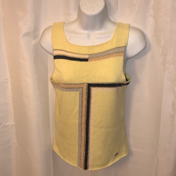 CHANEL size 40 cashmere tank top CRUISE 2001 - Picture 8 of 11